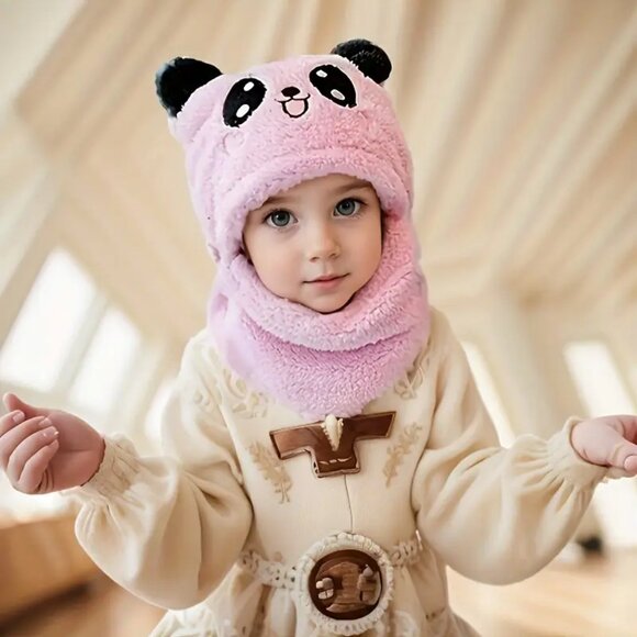 Winter Hats 5 Pack Girls Boys Full Head And Neck Cover, Lot of 5 Colors - Picture 3 of 14